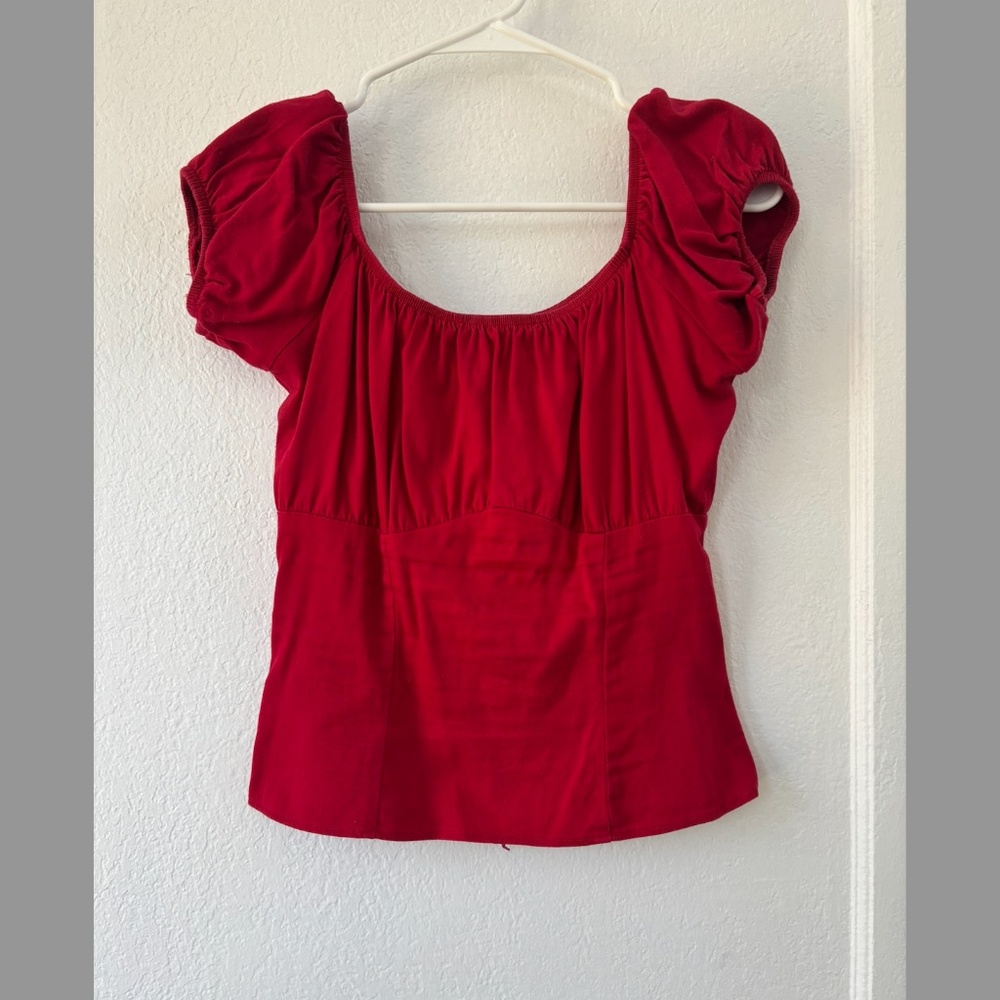 Bundle of 2 Size S Pinup Couture Peasant Tops